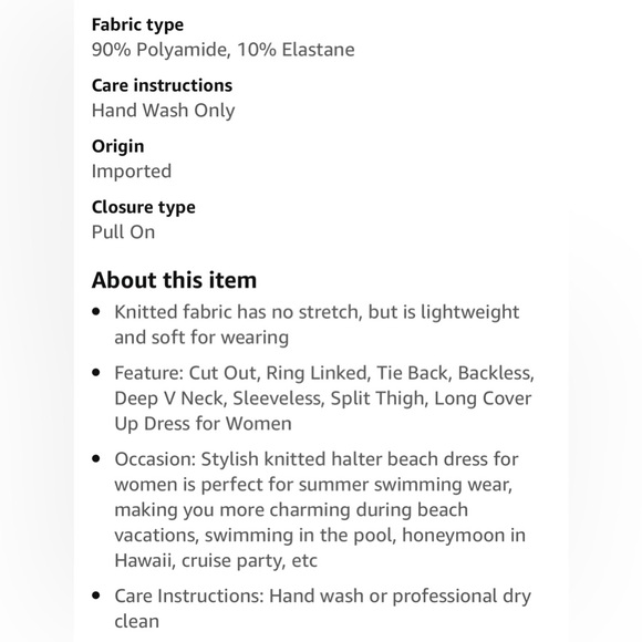 White Knit Cut Out Beach Dress/Cover-up - Picture 4 of 4